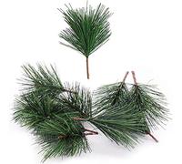 Shxstore-1 - Piccoli rametti di Pino Artificiali, Rami di Pino, per composizioni Floreali, ghirlande e Decorazioni per Le Vacanze, 20 Rami