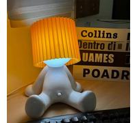 Shy Boy, lampada da tavolo a LED, luce notturna creativa a LED, decorazione per la casa, regalo per camera da letto, regalo di Natale e San Valentino (arancione)