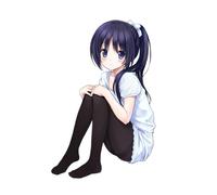 Shy cute anime girl 6x9 Lined Journal Notebook 120 Lined pages