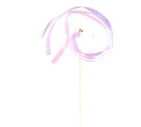 SHYCELOHES 20 Pezzi Bacchette Fatate con Nastri Rosa e Campanellino | Stile Europeo, per Cerimonia Nuziale e Giochi in ccessori per Sposi e Cheerleader