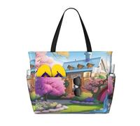 ShyHhts Borsa da viaggio da spiaggia di grande capacità con unicorno, la borsa da donna è impermeabile e resistente alla sabbia, adatta per viaggi, vacanze al mare, ecc.