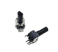 SHYISY potenziometro 2 potenziometri Rk09 B10k con Posizionamento Centrale Lunghezza Albero 17 mm Mezza Impugnatura