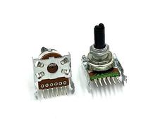 SHYISY potenziometro 2pcs 161 Doppio potenziometro B50k Lunghezza Albero 20mm Sei Pin Doppio Canale Amplificatore di Potenza potenziometro del Volume