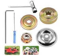 Shyllin 7 PZ Lama Dado Fissaggio,Dado Fissaggio Kit per Lama Decespugliatore,Kit Fissaggio Lama Tosaerba - per Tosaerba, Macchina per L'Irrigazion (7PCS)