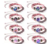 Shyllin 8Pcs Braccialetti dell'Amicizia Animes, Braccialetto in Pelle Intrecciata, Tema Demoni e Cacciatori, per gli Amanti degli Anime, Adatto come Oggetto da Collezione e come Regalo