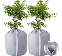 Shyllin Cappuccio Protezione Termica Vasi Piante, Borsa di Protezione Piante in Vaso Termica 50x45cm, Sacchetto Protettivo Piante in Vaso, Tessuto Non Tessuto Piante Telo Inverno Antigelo Copertura