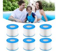 Shyllin Filtro Spa per Vasca Idromassaggio, Filtri Piscina Set da 6 Pezzi, Filtro Piscina Idromassaggio Compatibile con Bestway Miami, Monaco Lay-Z-Spa, Vegas, Palm Springs, Precision Filtration