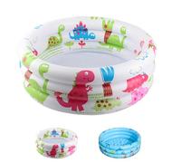 Shyllin Piscina Gonfiabile Bambini 80x80x22cm,Piscina Anulare per Bambini,Mini piscina gonfiabile con Fondo Morbido per Bambini,materiale spesso in PVC (Dinosauro)
