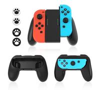 Shyllin Set di 3 supporti per controller per videogiochi con 4 cappucci per joystick a forma di zampa di gatto, presa comoda, supporto Joy Con