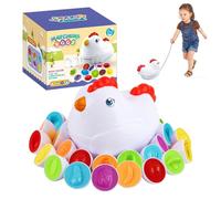 Shyllin Uova Montessori, 12 Uova Abbinate Giocattoli, Stockaggio Automobile Gallina, Giocattoli Sensoriali, Sviluppo Competenze Triage, L'Educazione Prescolare, Pasqua (Verdure Colorate)