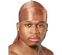 SHYNE Silky Durag - Bronzo | Perfetto per Waves, Trecce e Locs | Premium Silk Du Rags per Uomini e Donne | Coda Larga e Lunga | Raso Ultra Morbido e Senza Pieghe | Black-Owned Business