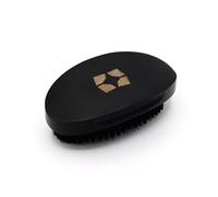 ShyneDurags Wave Brush - Spazzola professionale per capelli ricci per onde 360 più veloci - Spazzola per styling in legno di faggio con setole morbide rinforzate (Setole dure)