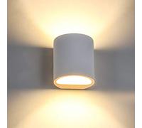 SHYOSUCCE Applique da Parete Interno con 3W G9 LED Lampadina, Lampada da Parete in Gesso Moderno Bianco Caldo per Soggiorno, Scala, Corridoio, Camera da Letto