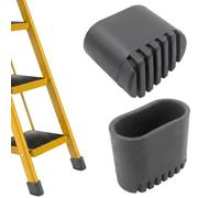 SHYSBV Piedini in gomma per scale, tappi per scala, resistenti alle temperature e all'usura, 2 pezzi (nero, 20 x 33 mm)