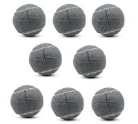 SHYUJAJIE 8 palline da tennis pretagliate per gambe di mobili e protezione del pavimento, cuscinetti in feltro resistenti e di lunga durata per sedie (grigio)