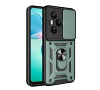 SHYXGLON Custodia per Honor 400 Pro 5G con copertura per fotocamera scorrevole, protezione per fotocamera, magnetica, ibrida, robusta, con cavalletto, armatura militare, antiurto, per Honor 400 Pro 5G