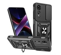SHYXGLON Custodia per ZTE Nubia Neo 2 5G con copertura per fotocamera scorrevole, protezione per fotocamera, magnetica, ibrida, robusta, con cavalletto, armatura militare, antiurto, per ZTE Nubia Neo