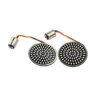 SHYYBD Indicatori di Direzione Indicatori di Direzione per Motociclette, Inserti da 2 Pollici per Harley Softail Dyna Sportster Touring Tri Glide Frecce Moto(1157 Ambra Frontale)