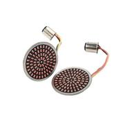 SHYYBD Indicatori di Direzione Indicatori di Direzione per Motociclette, Inserti da 2 Pollici per Harley Softail Dyna Sportster Touring Tri Glide Frecce Moto(1157 Frontale Rosso)