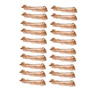 SHYYOULQE 10/20pcs Rete Per Capelli Invisibile In Nylon Morbido Linee Elastiche Rete Dei Capelli Danza Balletto Snoods per Servizi Alimentari Cucina Reti Per Capelli, 50 cm, oro sfuso, Taglia unica