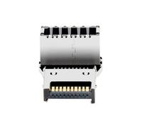 SHYYOULQE Adattatore USB3.1 Gen2 Tipo E a C 10Gbps 90 gradi L-Shape per la gestione dei cavi della scheda madre Adattatore da E a C a forma di L