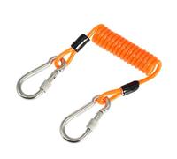 SHYYOULQE Cordino per immersioni subacquee pesante in acciaio inossidabile a spirale con rilascio rapido per fotocamere, immersioni subacquee leggere