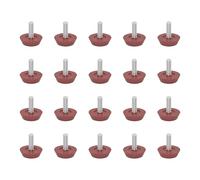 SHYYOULQE Gambe di livellamento regolabili resistenti multiuso non per mobili, 20 pezzi, per pavimenti irregolari, per interni ed esterni, sedia da ufficio, piedi di livellamento