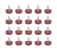 SHYYOULQE Gambe di livellamento regolabili resistenti multiuso non per mobili, 20 pezzi, per pavimenti irregolari, per interni ed esterni, sedia da ufficio, piedi di livellamento