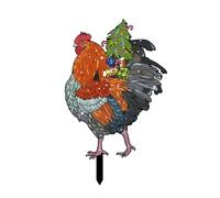 SHYYOULQE Giardino Giorno del Ringraziamento Decorazione a tema Esterna Accattivante Spina di terra Cortile Inserto decorativo Pavimento Pali Giardino Pollo Yard Segno Resistenza all'usura Giorno del