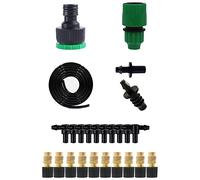 SHYYOULQE Set di irrigazione automatica per irrigazione da giardino Kit di gocciolamento in vaso Kit di raffreddamento a spruzzo per kit di gocciolamento per piante con interno esterno per irrigazione