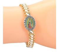 SHYYOULQE Virgin Maria Drill tessuto a mano può essere indossato da uomini e donne come regali o preghiera vergine 4 colori vergine per braccialetti treccia per braccialetti religiosi per cattolici