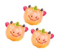 SHYYOULQE Zucche illuminanti automatiche Scena in miniatura Zucche incandescenti Ornamenti da giardino per percorsi all'aperto Decorazione in miniatura Halloween Decorazione incandescente