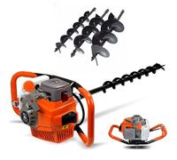 SHZICMY 71CC 2 Tempi Trapano a Benzina per recinzioni, Post, Foro, Escavatore, foratore, Trapano a Terra, Trapano per fontane, Gelato, lumache, Trapano a Terra Manuale con Foratura da 4"/6"/8"