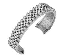 SHZZHS Classico 13 17 20mm Solido Acciaio Inossidabile per Role X Oyster Perpetual DateJust Bracciale da Polso da Uomo in Oro Argento