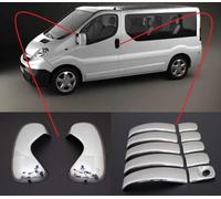 Si adatta a Opel Vivaro 2001-2014 ABS cromato specchio Covers&Door Handle Covers 5Door