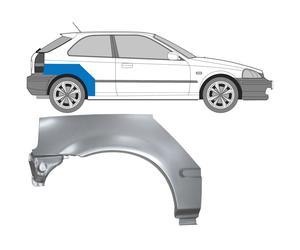 Si adatta: Honda Civic 1995-2000 3 Porta Passaruota Posteriore / Diritto