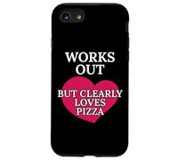 Si allena ma ama chiaramente la pizza fitness buongustaio Custodia per iPhone SE (2020) / 7/8
