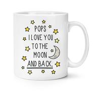 Si Apre i Love You To The Moon And Back 284ml Tazza - Divertente Nonno