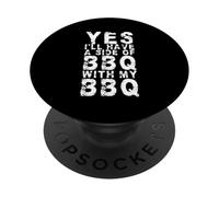 Sì, avrò un lato del barbecue con il mio barbecue divertente grigliare PopSockets PopGrip Adesivo