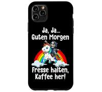 Sì Buongiorno Zitto E Porta Il Caffè Unicorno Mietitore Custodia per iPhone 11 Pro Max