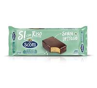 Si con Riso - Merendina Ricoperta con Cioccolato - Merenda Senza Lattosio e Senza Olio di Palma - 264 g
