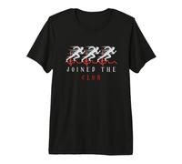 Si è Unito al Club Running Heartbeat per Le Donne corridori & Fitnes Maglietta Premium