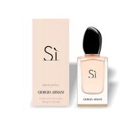 Sì Eau de Parfum 50 ml Descrizione Ingredienti Istruzioni Moderno con un'aria di raffinatezza, Sí di Giorgio Armani avvolge chi lo indossa in un caldo abbraccio di fiori resinosi con esplosioni frutta