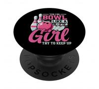 Sì, faccio Bowl come una ragazza PopSockets PopGrip Adesivo