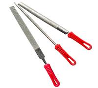 SI FANG Il set di 3 lime diamantate include un set di lime semirotonde/piatte/rotonde, 150 mm, diamantate, per lavorazione di metalli e legno, gioielli, piastrelle di ceramica, pietra, giada, metallo,