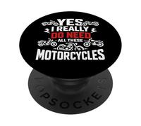 Sì, ho davvero bisogno di tutte queste moto, meccanici di garage PopSockets PopGrip Adesivo