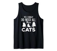 Sì, Ho Davvero Bisogno di Tutti Questi Gatti Funny Cat Lady Canotta