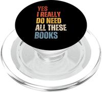 Sì, ho davvero bisogno di tutti questi libri che leggono i topi di biblioteca PopSockets PopGrip per MagSafe