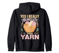 Sì Ho Davvero Bisogno di Tutto Questo Filato Maglia Piega Felpa con Cappuccio