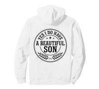 Sì, Ho Un Bel Figlio, Emblema Design Felpa con Cappuccio